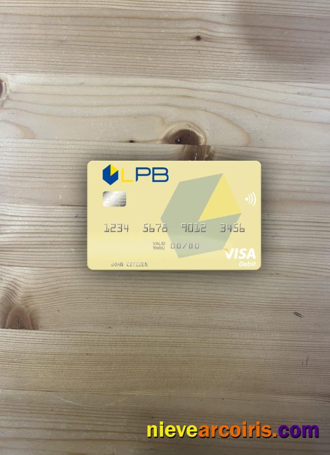 Latvia LPB Bank visa debit card photolook